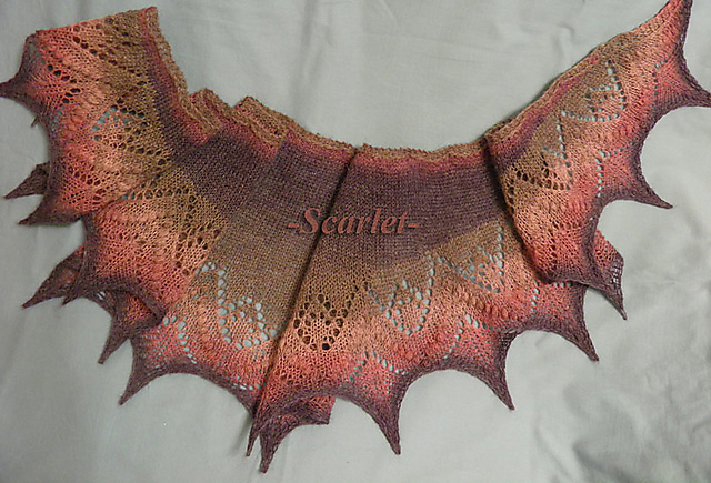 Berry Forest Shawlette