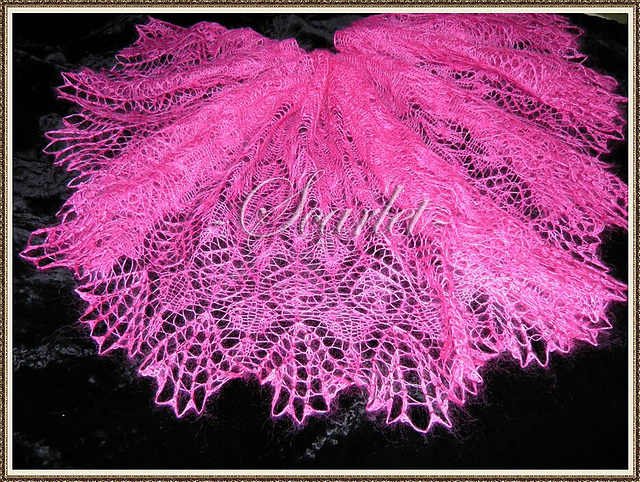 Orchid Shawlette