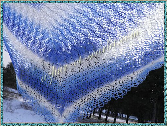 Winter sky Shawl