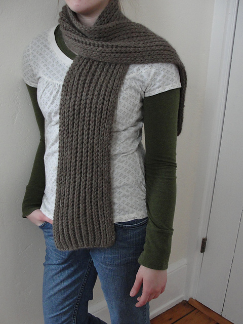 40 Scarf in Fisherman's Rib
