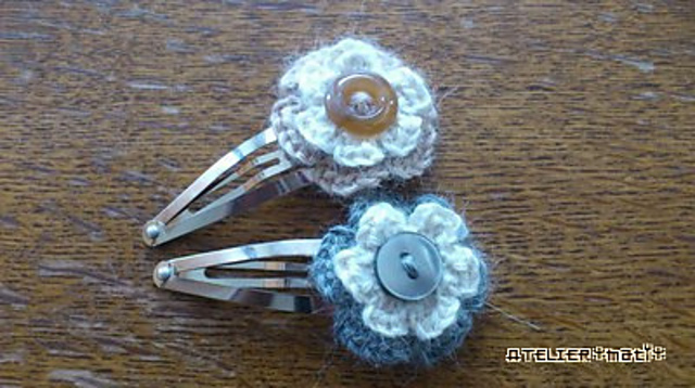 Double Flower Hair Clip