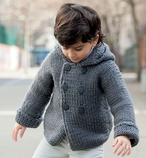 Modèle paletot à capuche Garçon