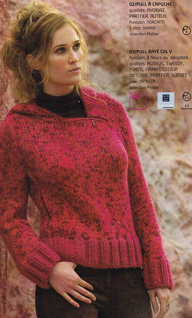 Pull à capuche femme #438-T5-101