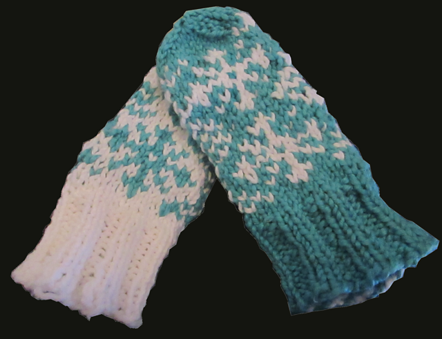 Snowflake Baby Mittens