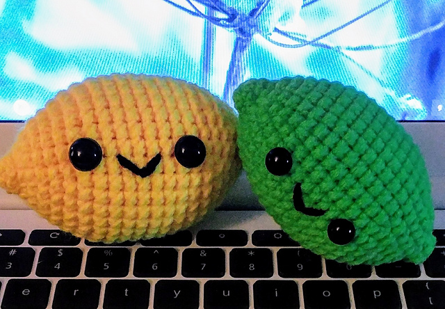 lemon and lime amigurumi
