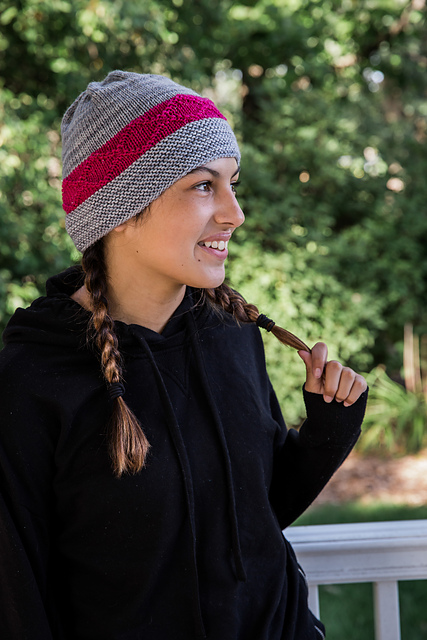 Dueling Diamonds Knit Beanie
