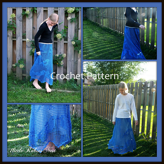 Bluebirds Maxi Skirt