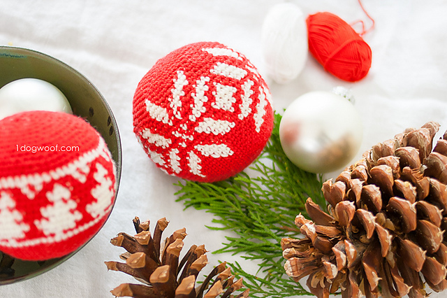 Fair Isle Snowflake Ornament