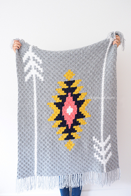 Southwest Sunburst Afghan