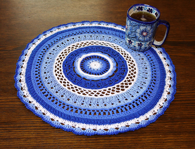 Sparkling Bluebell Doily