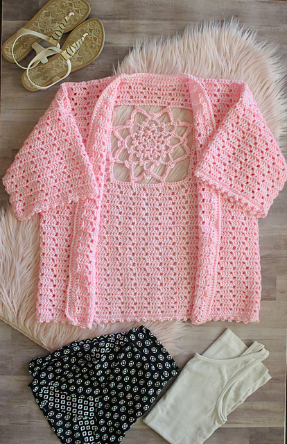 The Pink Dahlia Cardi