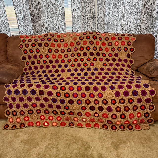 Hexagon Temperature Blanket
