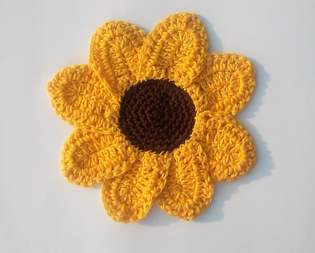 Sunflower Washcloth