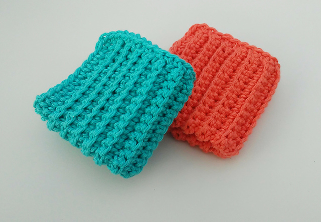 Simple Ribbed Washcloth