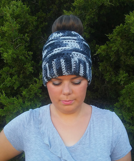 Bella Messy Bun Beanie
