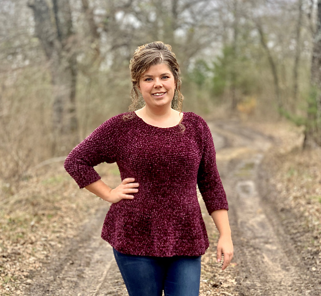 Pretty in Peplum Sweater
