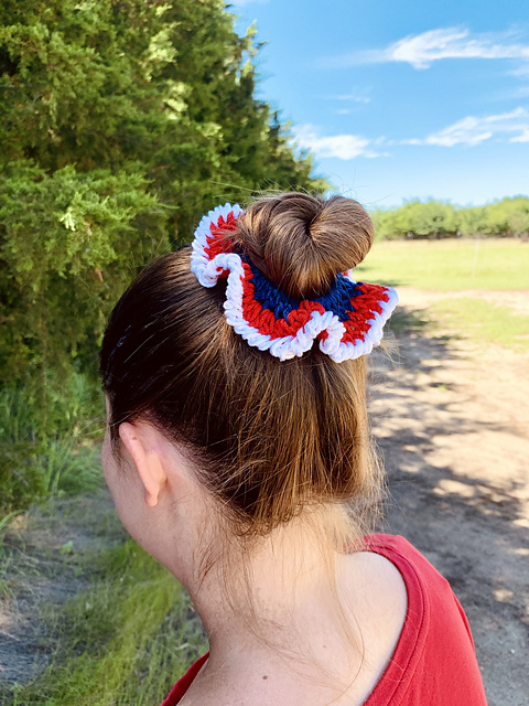 4th of July Hair Scrunchie