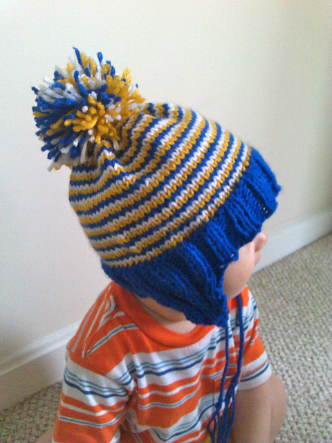 Skinny Striped Baby Hat