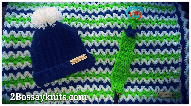 Seattle Stripes Baby Blanket
