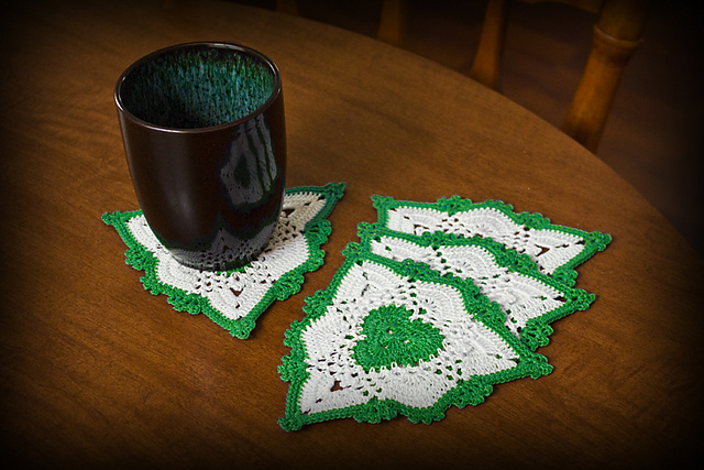 Irish Shamrock Coasters