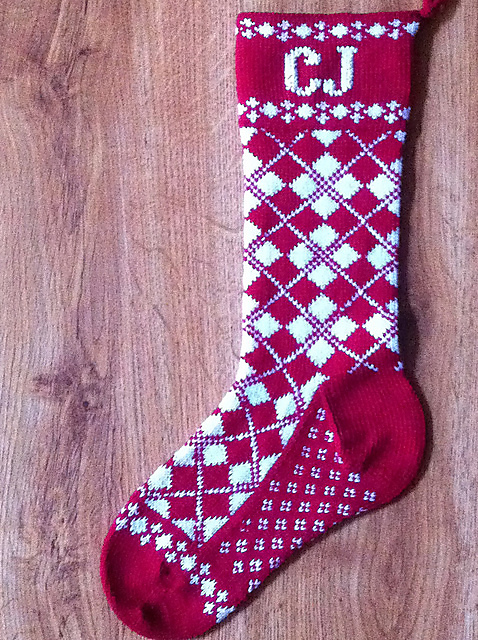 Grandma's Argyle Sock Christmas Stocking