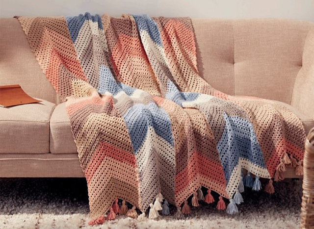 Chevron Stripes Blanket