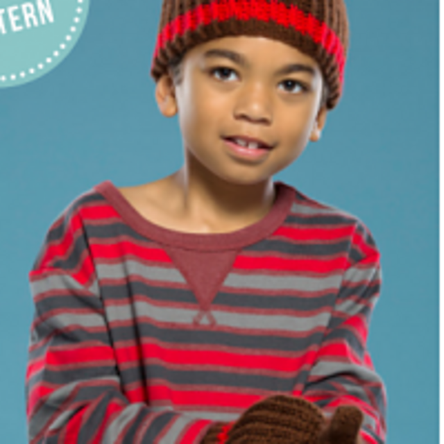 Ribbed Beanie and Mittens