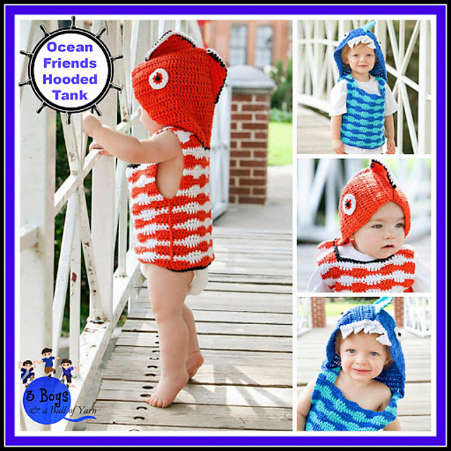 Ocean Friends Hooded Tank Top