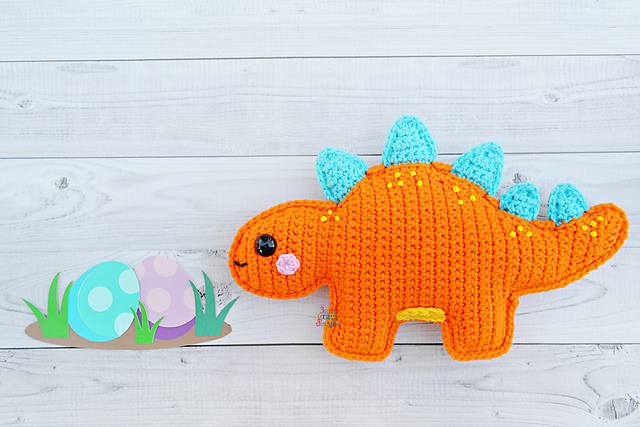 Stegosaurus Dinosaur Kawaii Cuddler®