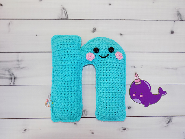 Letter n Alphabet Kawaii Cuddler®