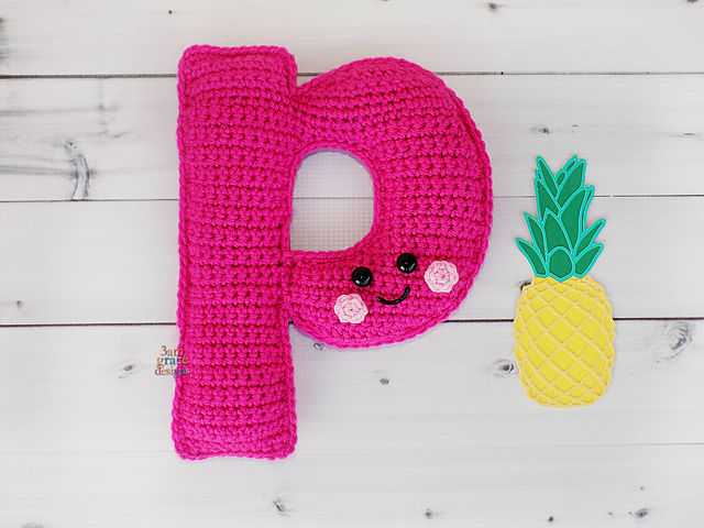 Letter p Alphabet Kawaii Cuddler®