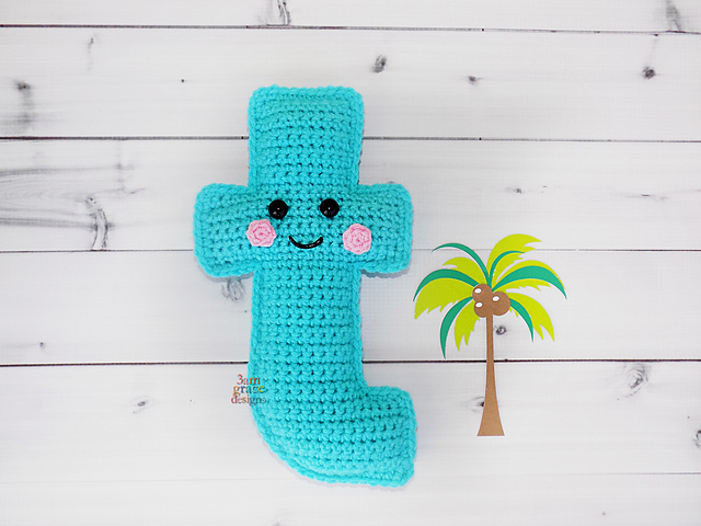 Letter t Alphabet Kawaii Cuddler®
