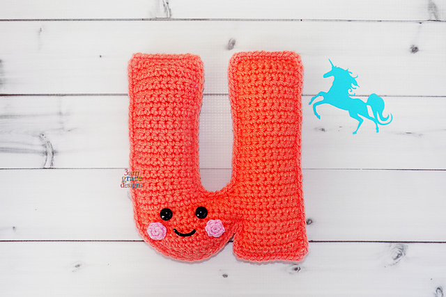 Letter u Alphabet Kawaii Cuddler®