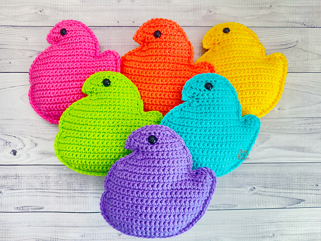 Ravelry: Mini Marshmallow Chick Kawaii Cuddler® pattern by Donna Beavers