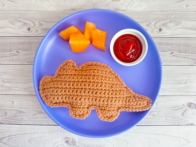 Mini Triceratops Dino Nugget Kawaii Cuddler®