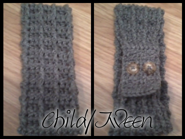 Adjustable Ribbed Ear Warmer ~ 3 in 1