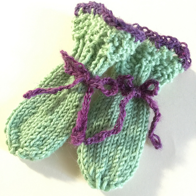 Vintage Inspired Baby Mitts