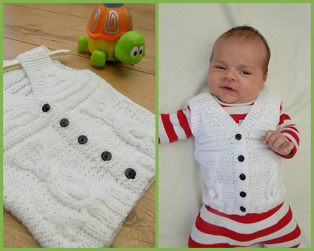 Babies Vest with Rabbits