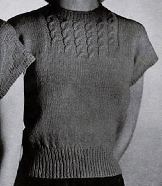 Cable Yoke Pullover No. 5229