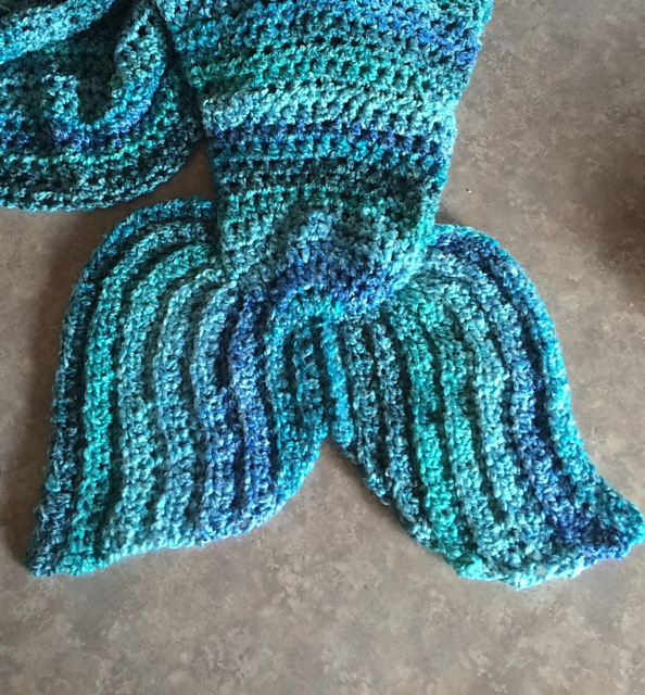 Easy Mermaid Tail Blanket