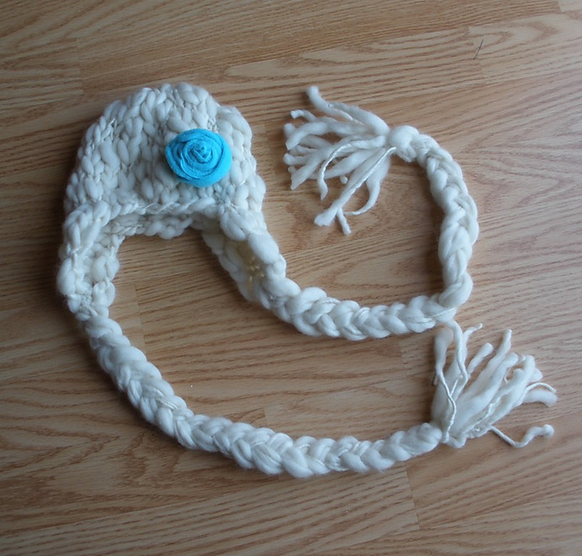 Back-and-Forth Knit Ear Flap Hat