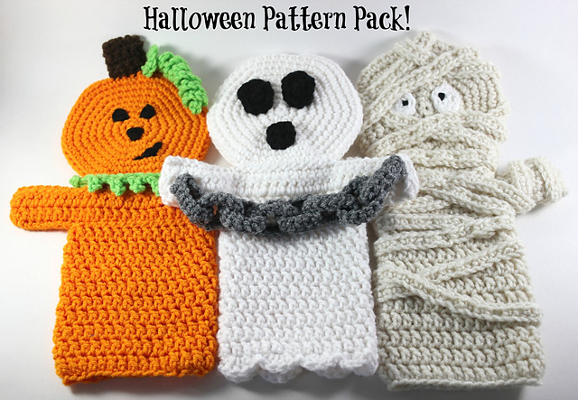 3 Halloween Puppets