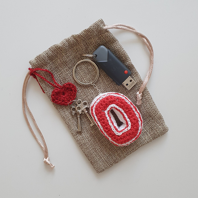 3D Keychain Letter D