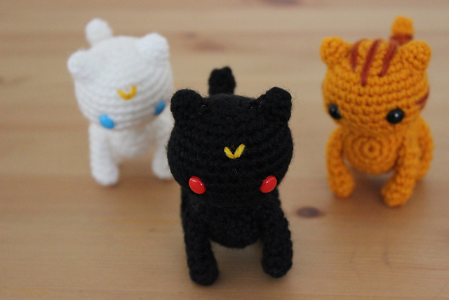 Cat Amigurumi / Ser Pounce-a-Lot, Luna, Artemis