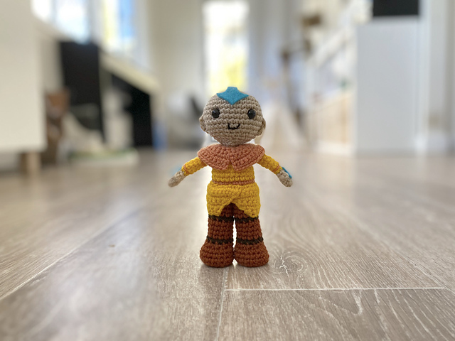 Aang Avatar Amigurumi Doll