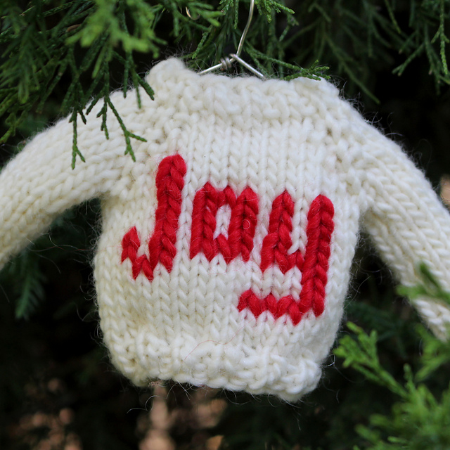 Mini Sweater Christmas Ornament