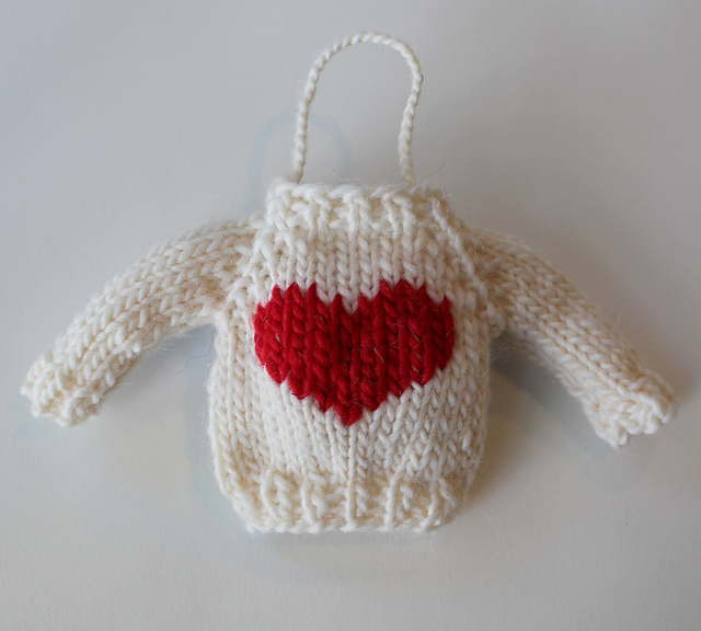 Heart Mini Sweater Ornament