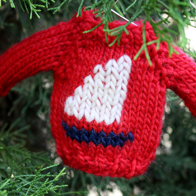 Sailboat Mini Sweater Ornament