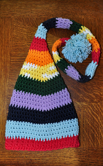 Rainbow Elf Hat