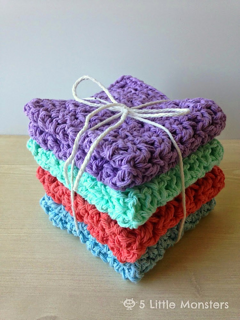 Blossom Stitch Washcloth
